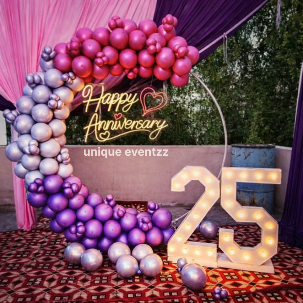 25th Anniversary Decorations