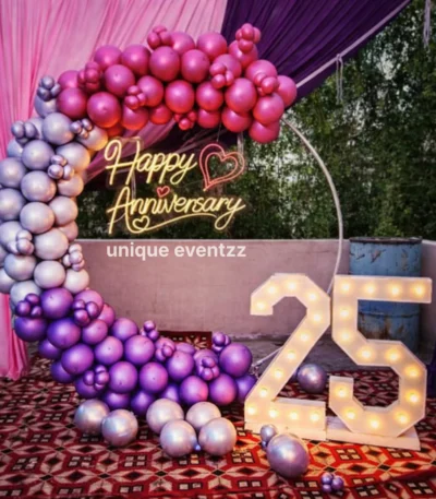 25th Anniversary Decorations