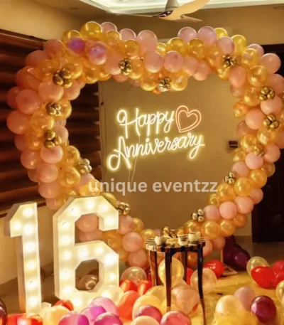 Heart Shaped Anniversary Decorations
