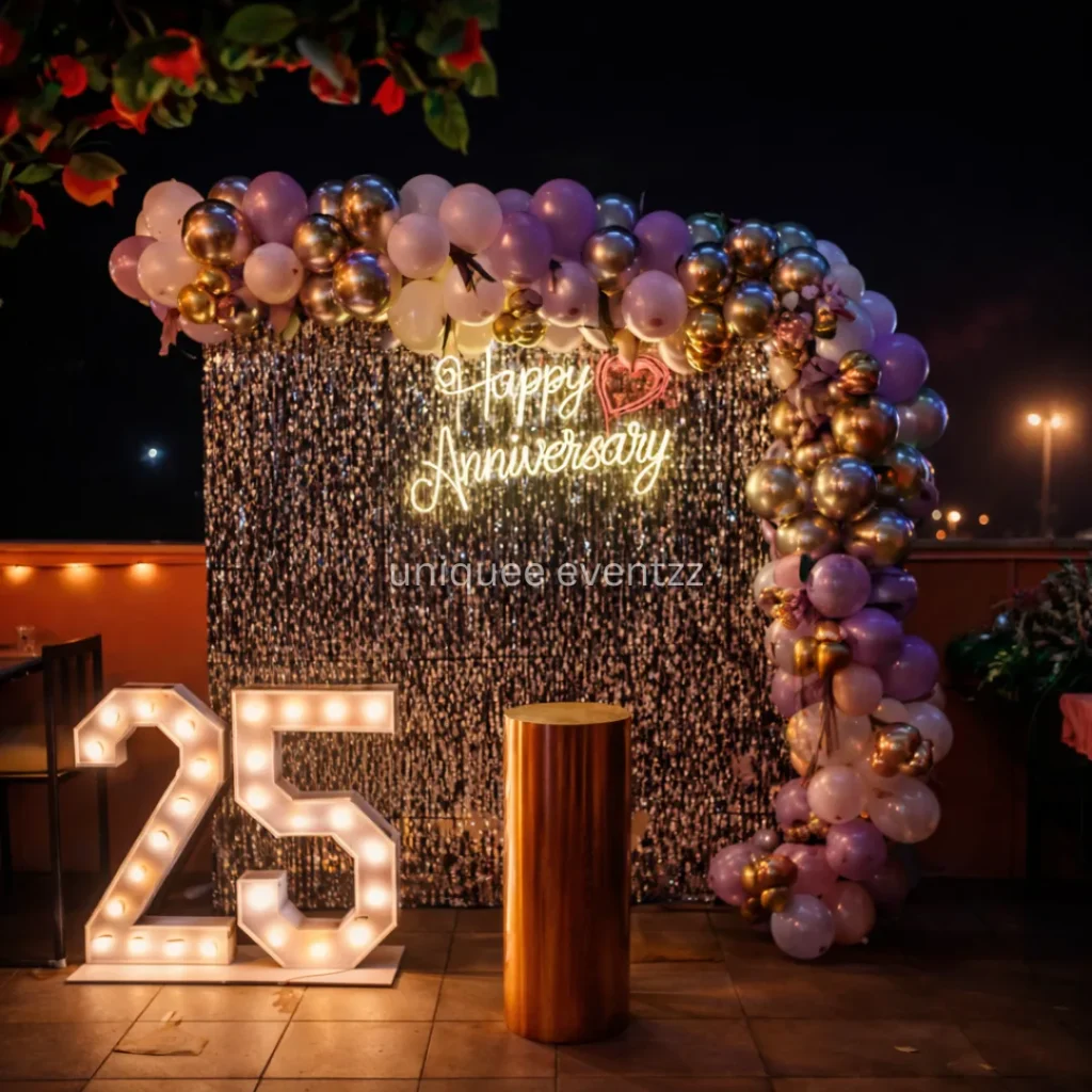 Silver Jubilee Sequin Wall Decorations