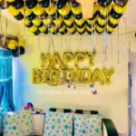 Birthday Decoration in Hotel Room