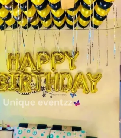 Birthday Decoration in Hotel Room