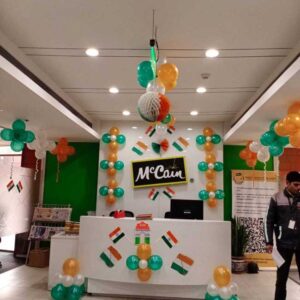 Independence Day Balloon Decoration in Delhi