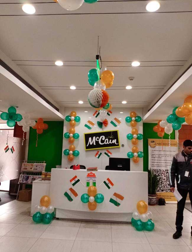 Independence Day Balloon Decoration in Delhi