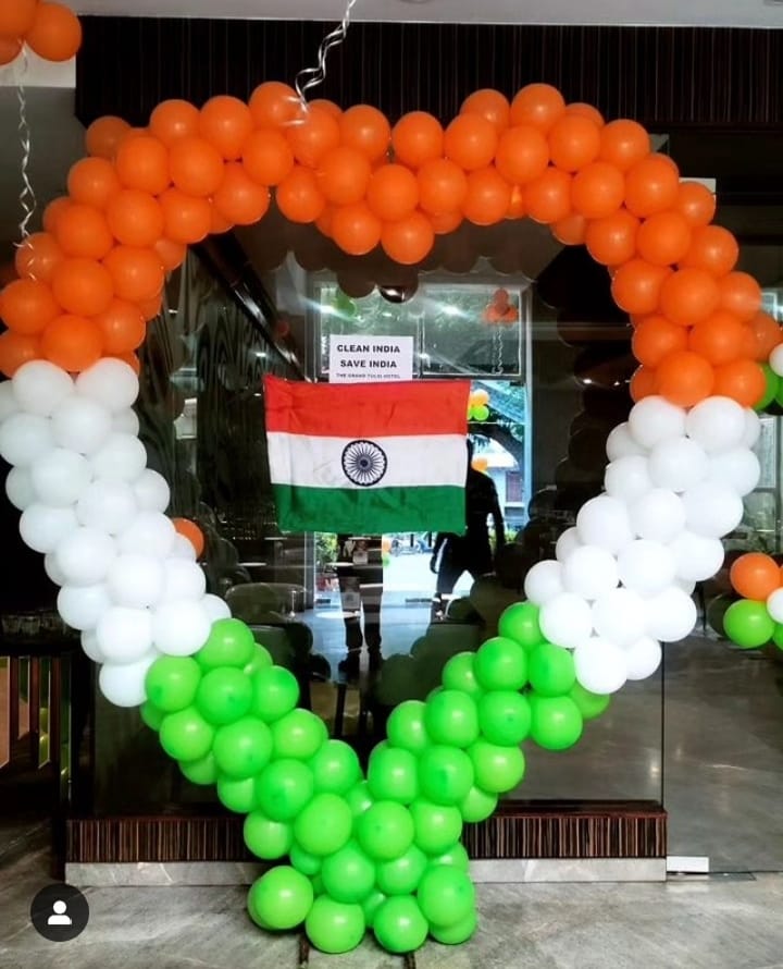 Independence Day Balloon Decoration in Delhi, Noida, ghaziabad