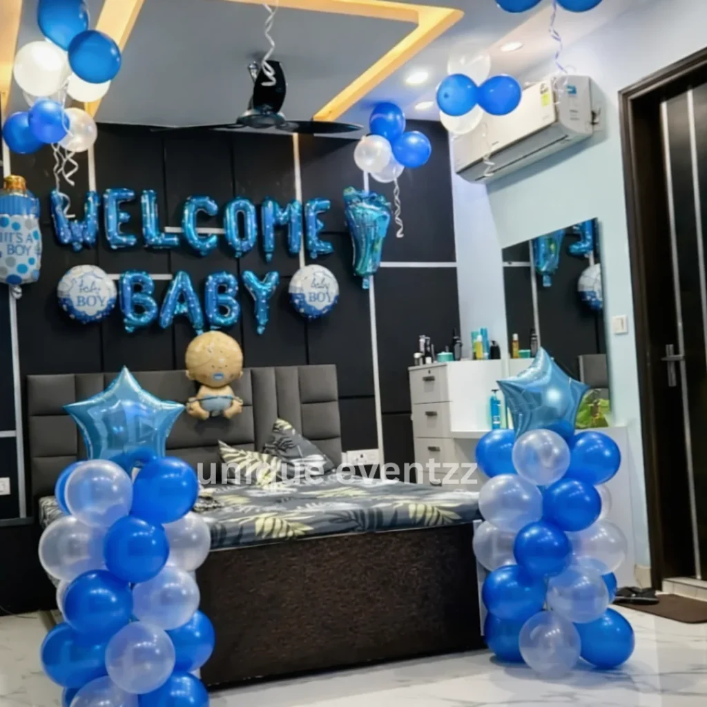 Baby Boy Welcome Room Decoration