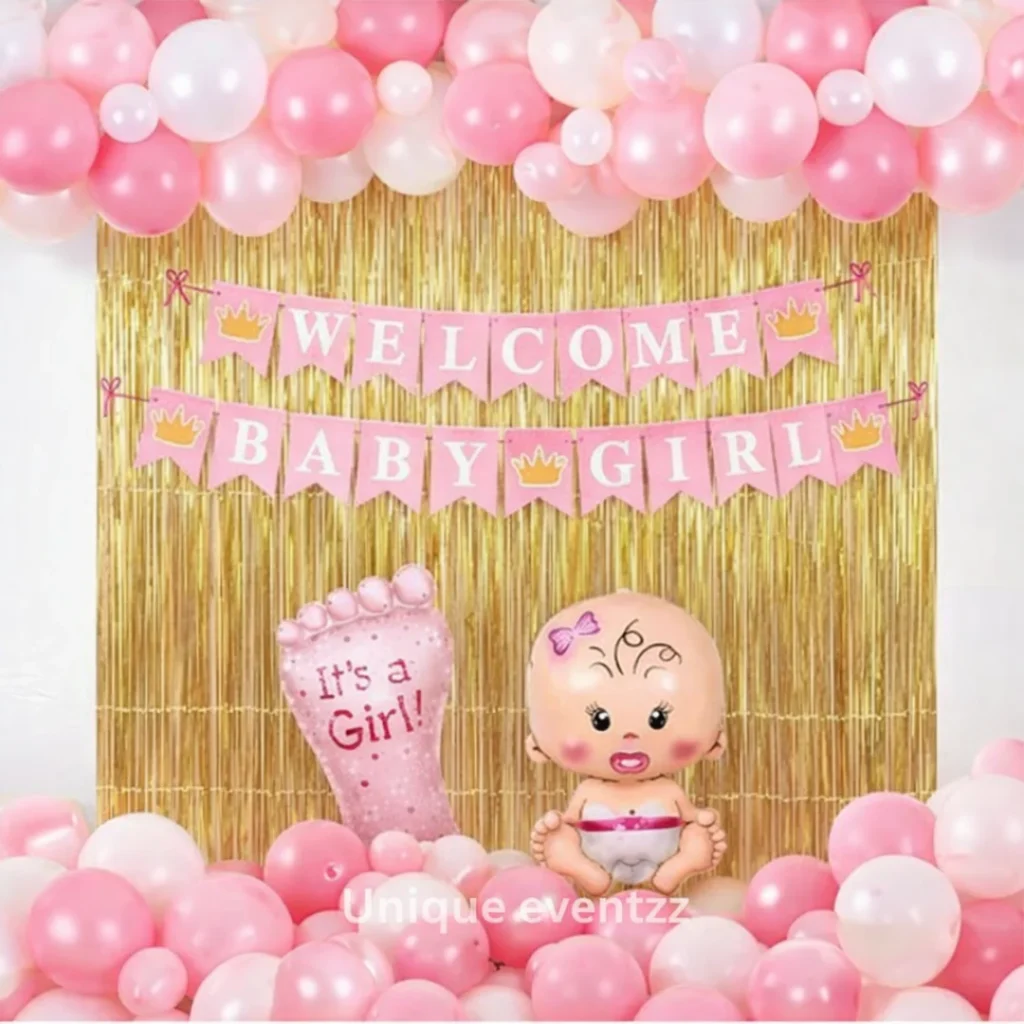 Welcome Baby Decoration For Baby Girl