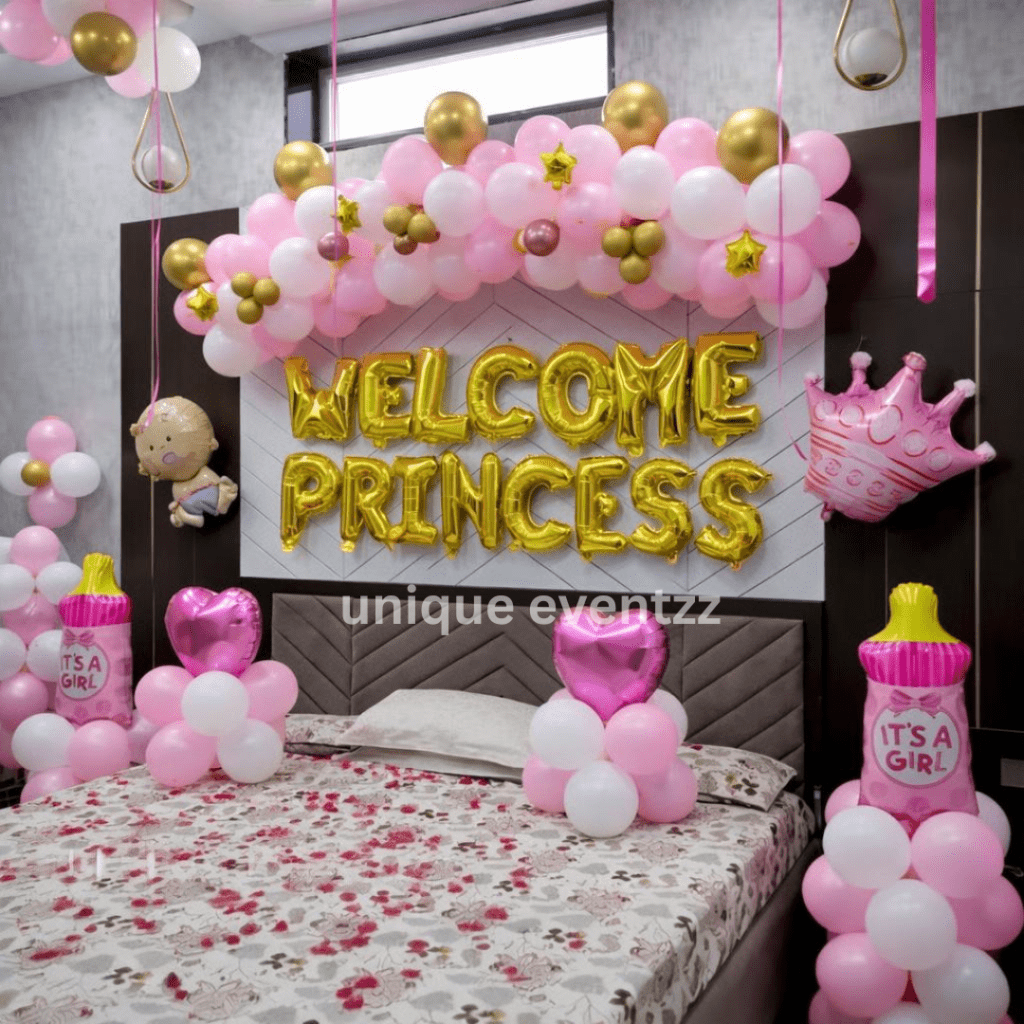 Baby Girl Welcome Room Decoration