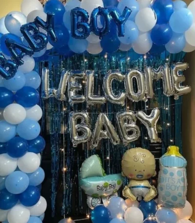 Welcome Baby Boy Decoration