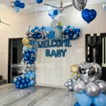 Blue Theme Welcome Decoration For Baby Boy