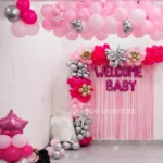 Pink Theme Baby Girl Welcome Decor