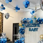 Blue Theme Welcome Decoration For Baby Boy