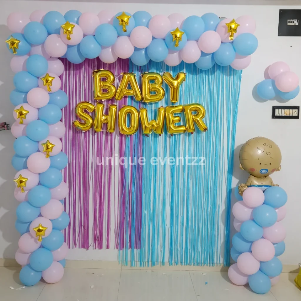 Simple Baby Shower Wall Decoration