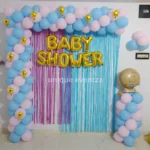 Simple Baby Shower Wall Decoration