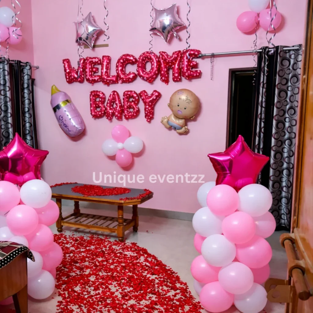 Baby Girl Welcome Decoration
