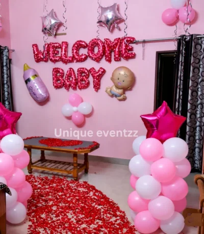 Baby Girl Welcome Decoration