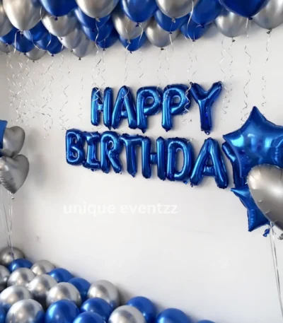 Simple Chrome Balloon Decoration