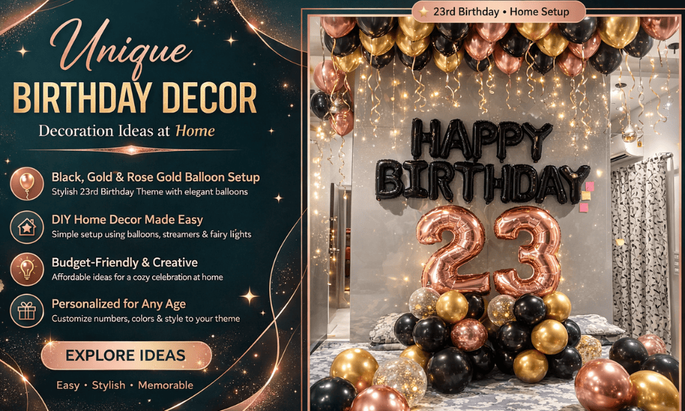 birthday decoration ideas at home in Delhi
